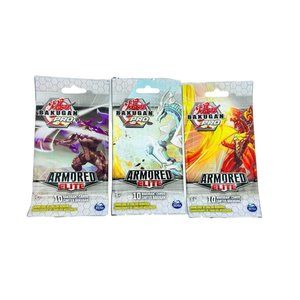 3 Pack -Bakugan Pro Armored Elite ( 10 Cards Per Pack )